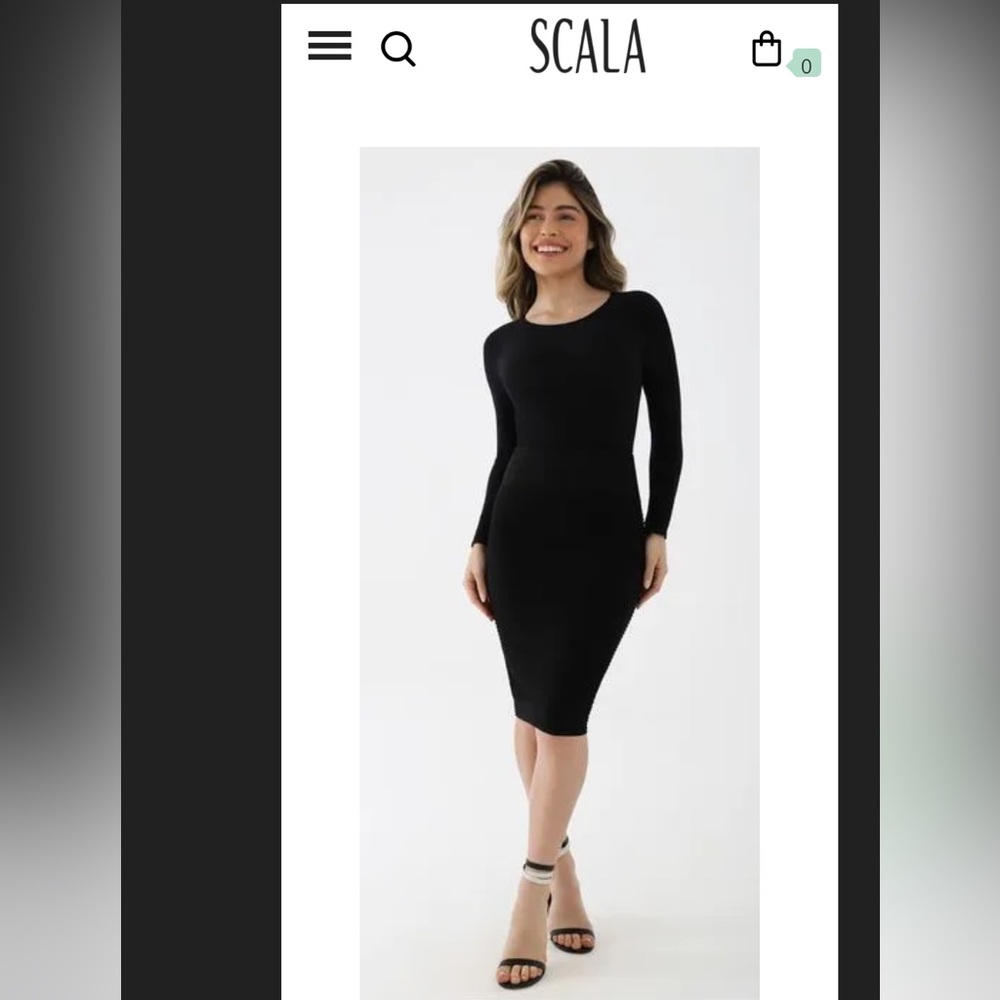 1. Office chic Scala OS sm- large black shaper midi skirt bundle